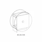 Carrinho-bar em vidro extra claro com rodas e bandeja extraível - Pigolo Viadurini