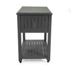 Carrinho de exterior em alumínio pintado com diferentes acabamentos - Hotel Viadurini