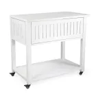 Carrinho de exterior em alumínio pintado com diferentes acabamentos - Hotel Viadurini