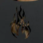 Carrinho metálico de madeira com prateleira e 4 rodas Fabricado na Itália - Geco Viadurini