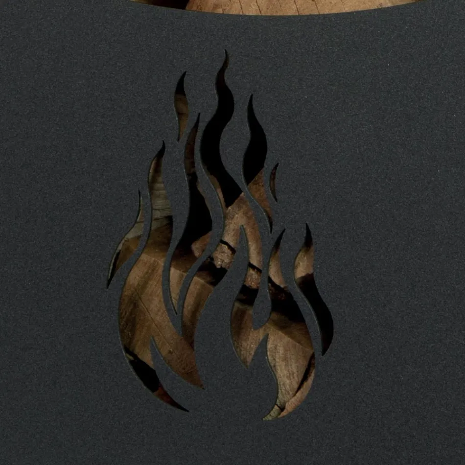 Carrinho metálico de madeira com prateleira e 4 rodas Fabricado na Itália - Geco Viadurini