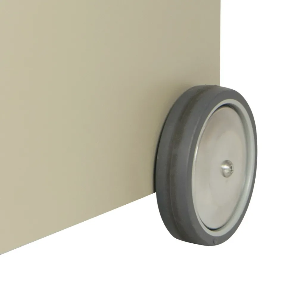 Carrinho metálico de madeira com prateleira e 4 rodas Fabricado na Itália - Geco Viadurini