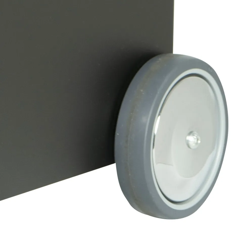 Carrinho metálico de madeira com 4 rodas Fabricado na Itália - Coccinella Viadurini