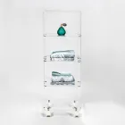 Carrinho de armazenamento de cozinha em plexiglass fabricado na Itália - Ercolano Viadurini