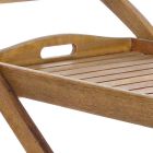 Carrinho de comida de jardim em design de madeira de acácia - Roxen Viadurini