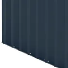 Galpão de jardim anexo em chapa de metal antracite com porta articulada - Cucciolo Viadurini