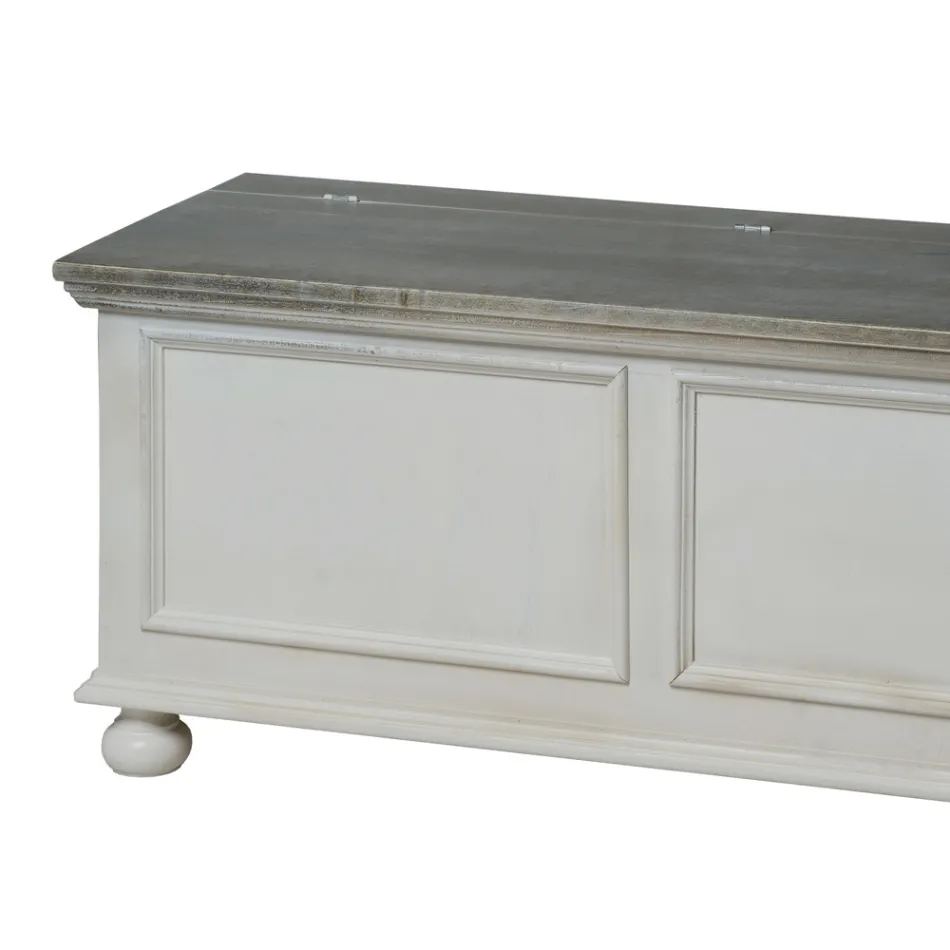 Baú com Estrutura Sólida em Álamo Fabricado na Itália - Dievis Viadurini