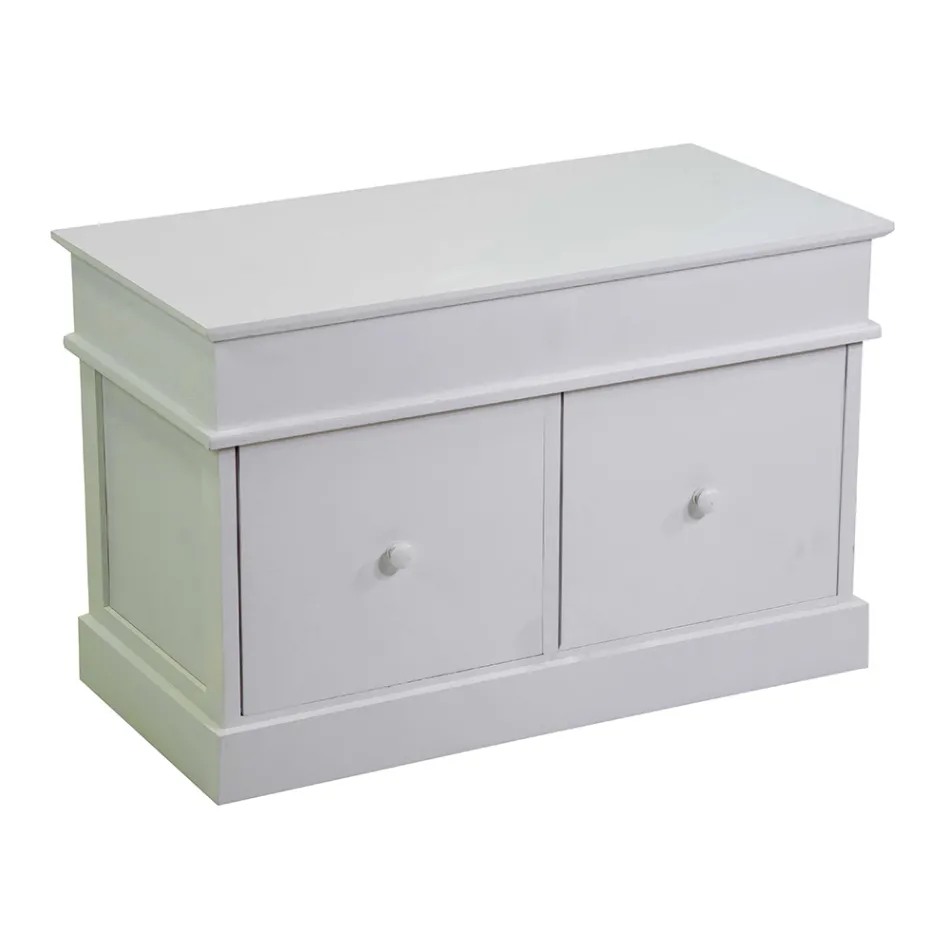 Cómoda de interior em madeira com 2 gavetas - Meduse Viadurini