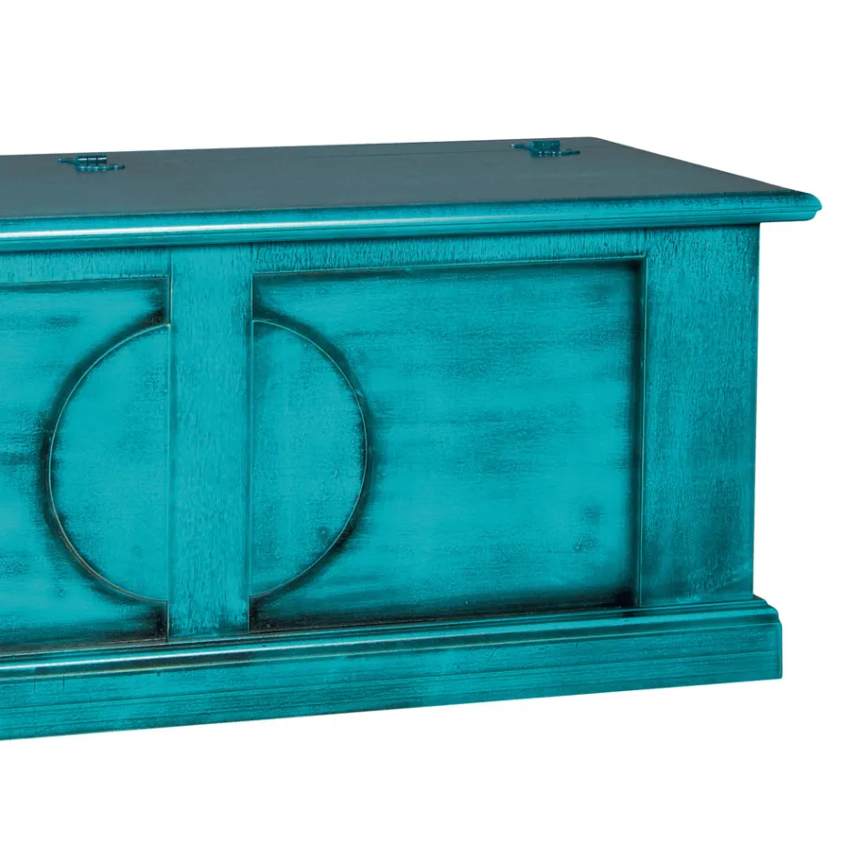 Baú em Madeira Folheada com Diferentes Acabamentos Made in Italy - Krishna Viadurini