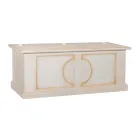 Baú em Madeira Folheada com Diferentes Acabamentos Made in Italy - Krishna Viadurini