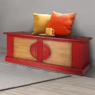 Baú em Madeira Folheada com Diferentes Acabamentos Made in Italy - Krishna Viadurini