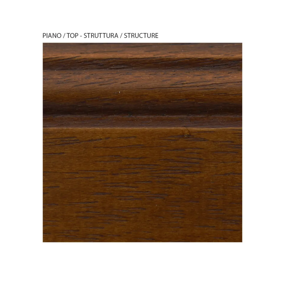 Baú em Madeira Folheada e Diferentes Acabamentos Made in Italy - Hermod Viadurini