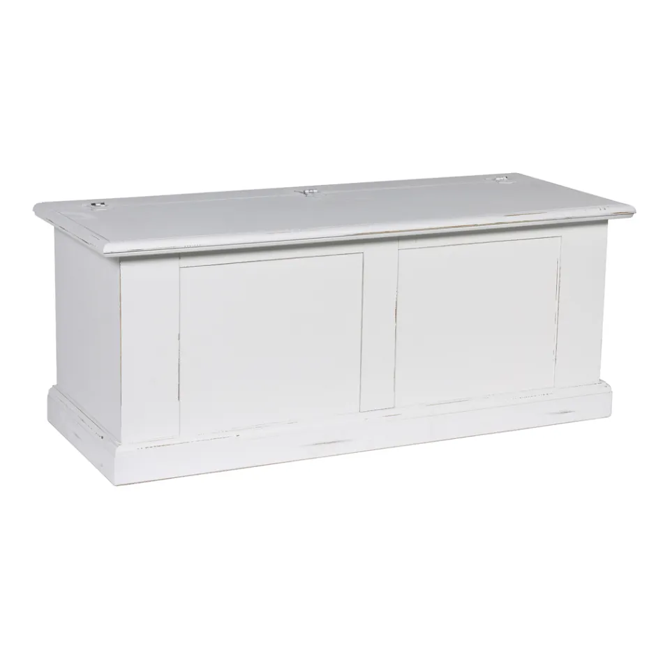 Baú em Madeira Folheada e Diferentes Acabamentos Made in Italy - Hermod Viadurini