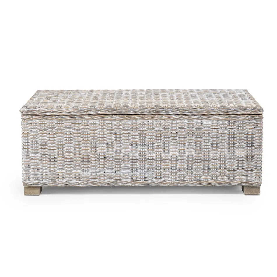 Baú ao ar livre em fibra natural de Kubù - Nogitsune Viadurini