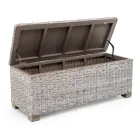 Baú ao ar livre em fibra natural de Kubù - Nogitsune Viadurini