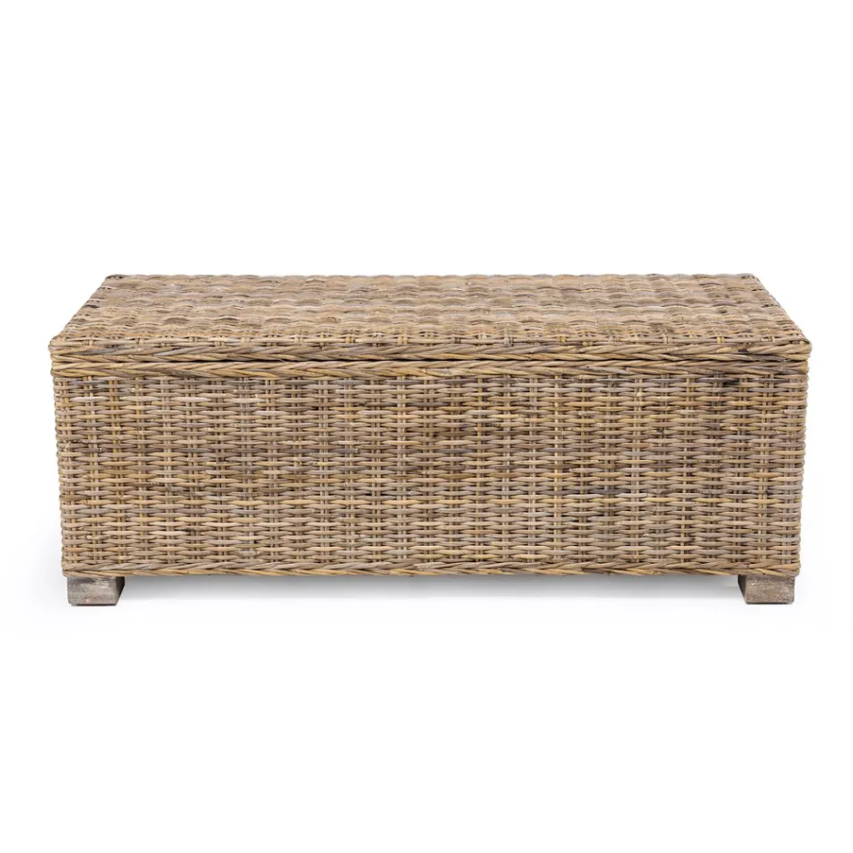 Baú ao ar livre em fibra natural de Kubù - Nogitsune Viadurini