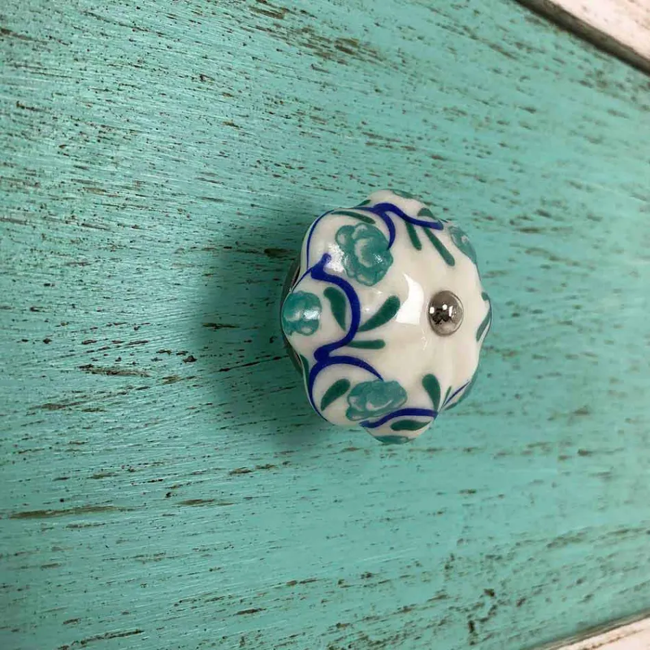 Cômoda Artesã com 4 Gavetas em Madeira Branca Made in Italy - Manhattan Viadurini