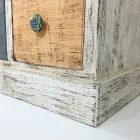 Cômoda Artesão em Madeira Maciça com 9 Gavetas Made in Italy - Pierrot Viadurini