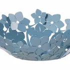Peça central com flores em lama de ferro, branco ou azul - Marken Viadurini