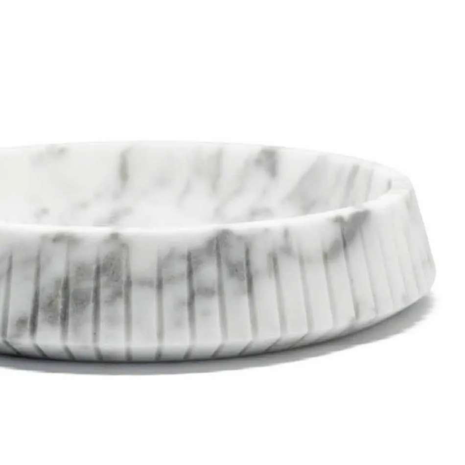 Peça central de mármore branco Carrara, fabricada na Itália - Bryan Viadurini