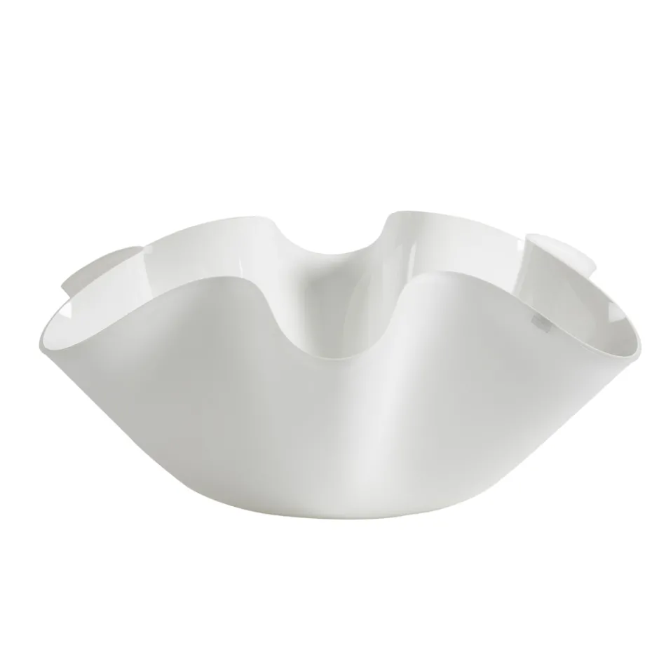 Peça central em cristal acrílico com vários acabamentos feitos na Itália - Faustillo Viadurini