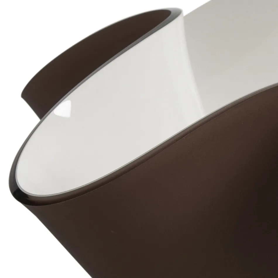 Peça central em cristal acrílico com vários acabamentos feitos na Itália - Faustillo Viadurini