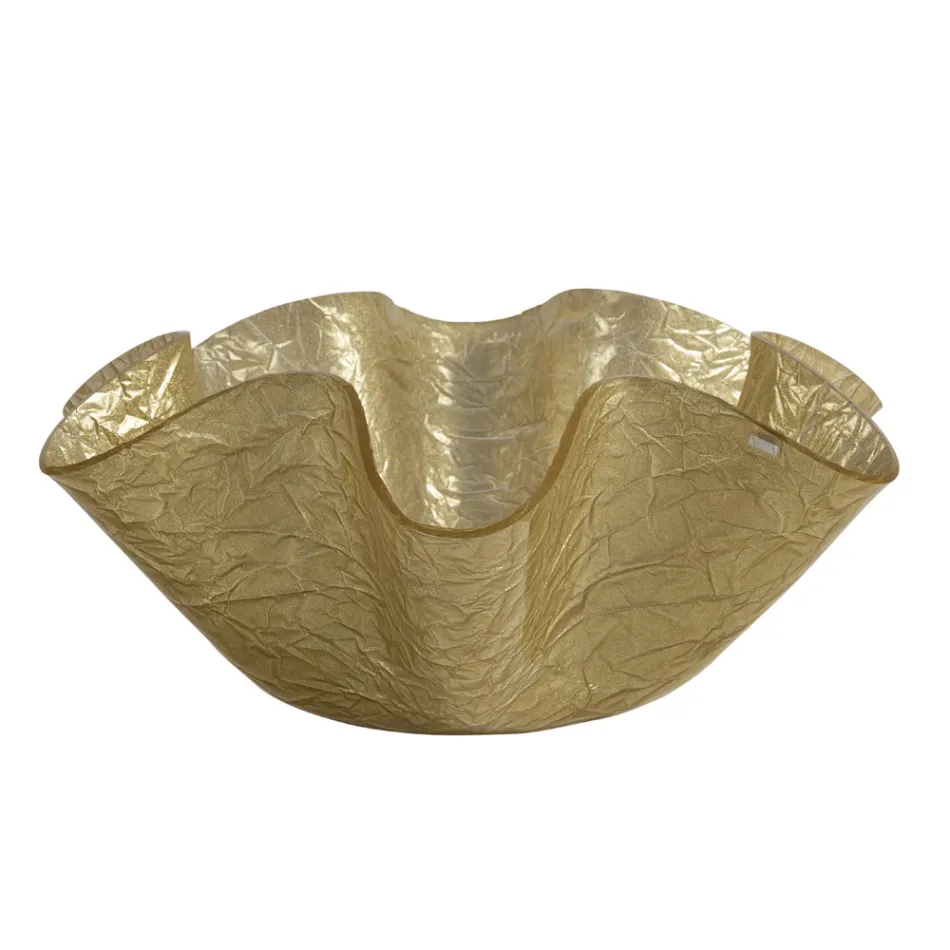 Peça central em cristal acrílico com vários acabamentos feitos na Itália - Faustillo Viadurini