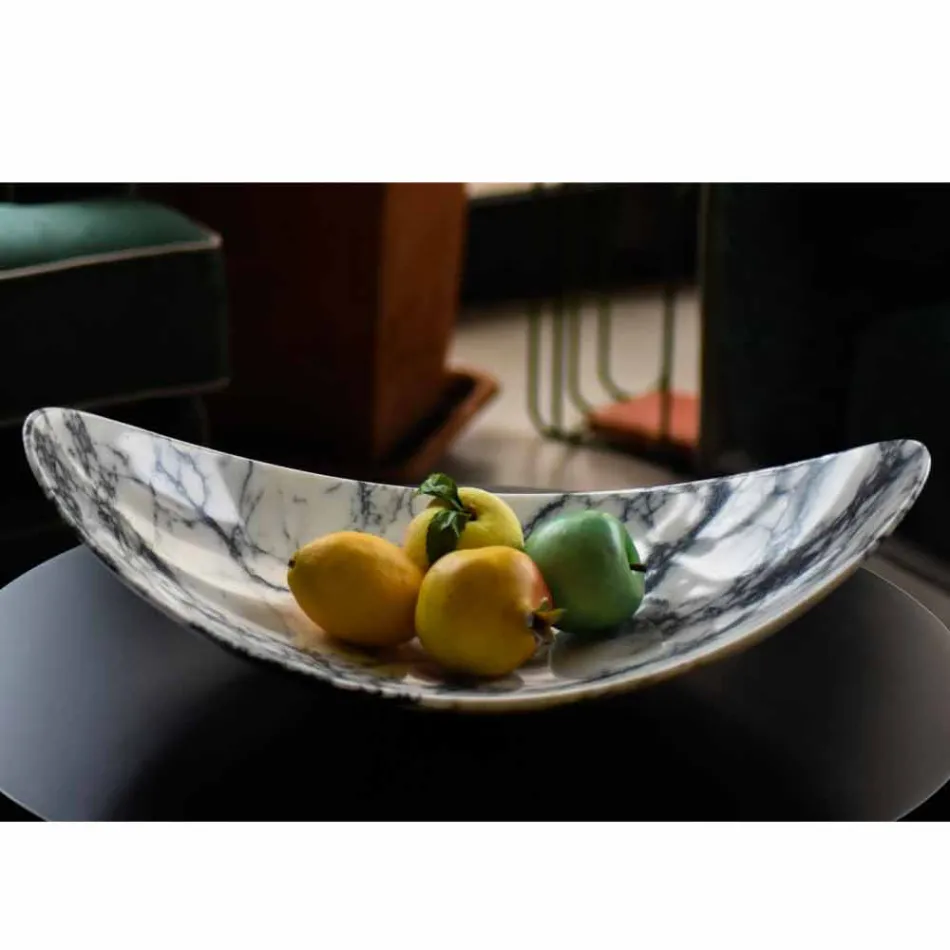 Peça central em mármore Paonazzo de Made in Italy Design - Libeccio Viadurini