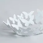 Peça central oval moderna em ferro branco ou bege fabricada na Itália - Leiden Viadurini