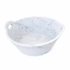 Cesta em Mármore Carrara Branco de Design de Luxo Italiano - Tinozzo Viadurini