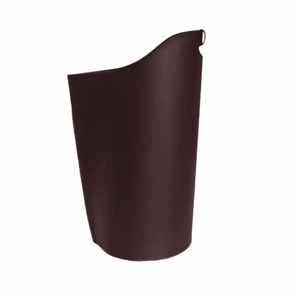 Cesto de peletes de couro interno 15 Kg de design Sapel Viadurini