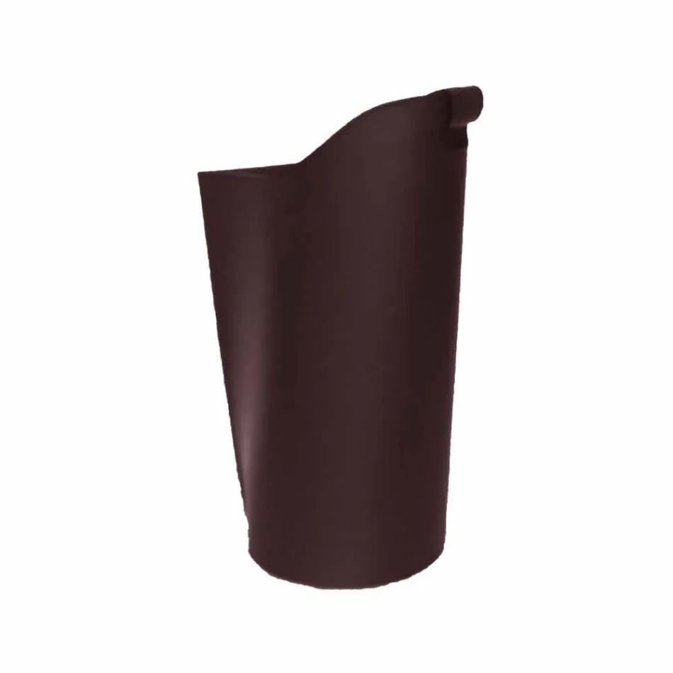 Cesto de peletes de couro interno 15 Kg de design Sapel Viadurini