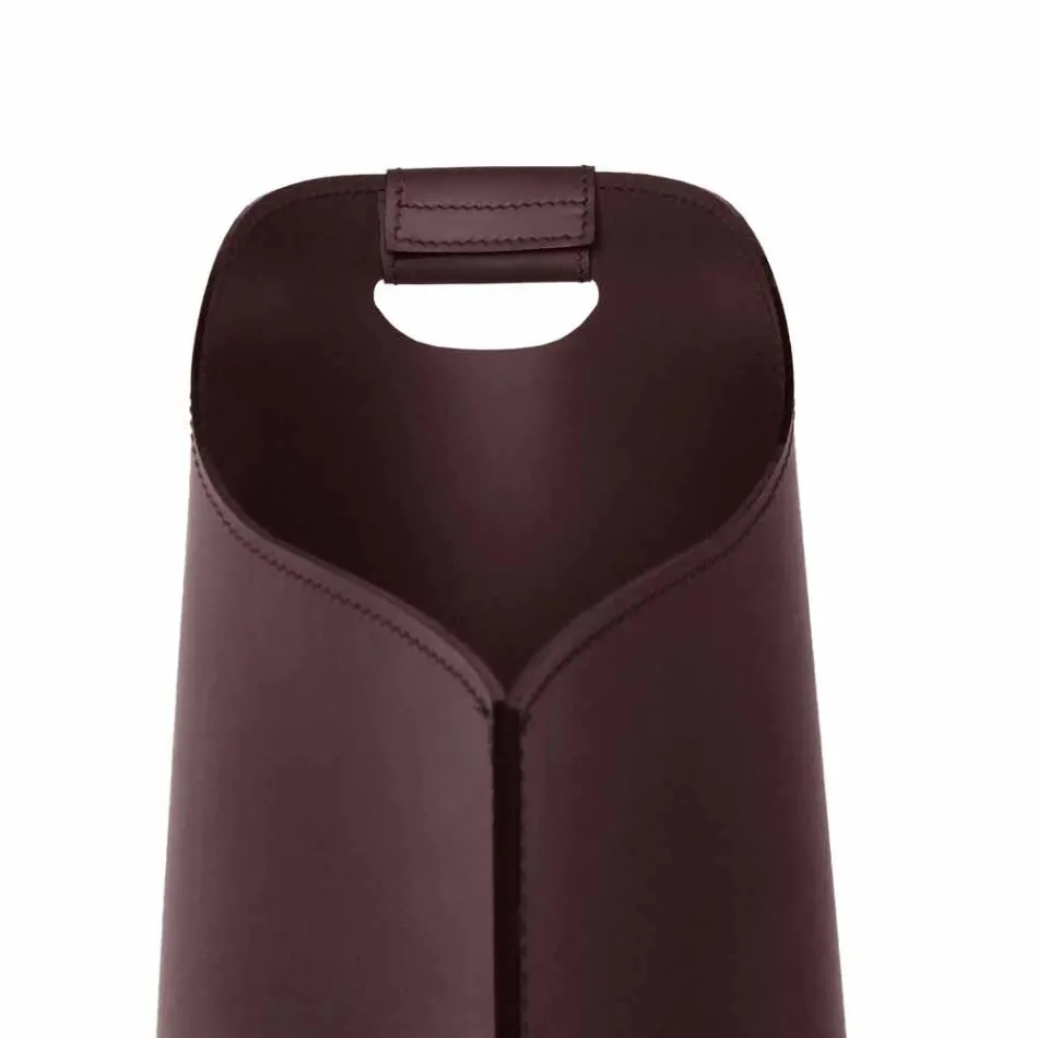 Cesto de peletes de couro interno 15 Kg de design Sapel Viadurini