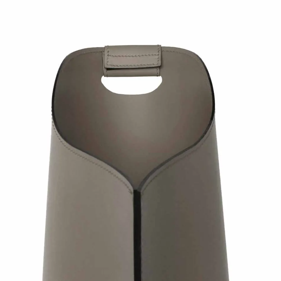 Cesto de peletes de couro interno 15 Kg de design Sapel Viadurini