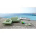 Chaise Longue Design Outdoor em Metal e Tecido Made in Italy - Selia Viadurini