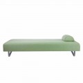 Chaise Longue Design Outdoor em Metal e Tecido Made in Italy - Selia