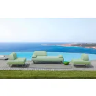 Chaise Longue Design Outdoor em Metal e Tecido Made in Italy - Selia Viadurini