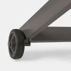 Espreguiçadeira Externa em Textilene e Alumínio com Rodas, 4 Peças - Babilônia Viadurini