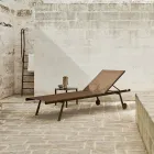 Jardim Chaise Longue Alumínio e Tecido Técnico - Bahia by Varaschin Viadurini