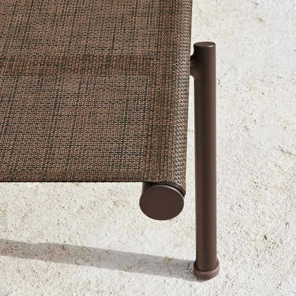 Jardim Chaise Longue Alumínio e Tecido Técnico - Bahia by Varaschin Viadurini