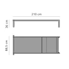 Espreguiçadeira de Jardim com ou sem Colchão de Alta Qualidade - Filomenalet Viadurini