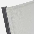 Espreguiçadeira de jardim com rodas e encosto reclinável, 4 peças - Babilônia Viadurini