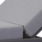 Chaise Longue de Jardim em Alumínio com Revestimento em Tecido - Eufemia Viadurini