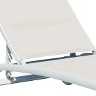 Chaise Longue de Jardim em Alumínio com Assento em Têxtil - Zohra Viadurini