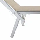 Espreguiçadeira de jardim moderna com guarda-sol e encosto reclinável - Arnold Viadurini