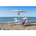 Espreguiçadeira de jardim moderna com guarda-sol e encosto reclinável - Arnold Viadurini