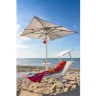 Espreguiçadeira de jardim moderna com guarda-sol e encosto reclinável - Arnold Viadurini