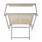 Espreguiçadeira de jardim moderna com guarda-sol e encosto reclinável - Arnold Viadurini