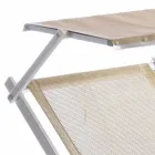 Espreguiçadeira de jardim moderna com guarda-sol e encosto reclinável - Arnold Viadurini