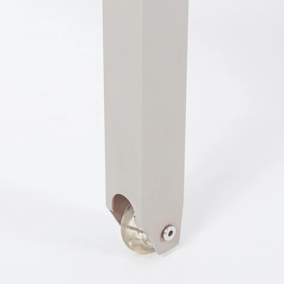 Espreguiçadeira de Jardim Reclinável em Alumínio, Homemotion, 4 Peças - Lester Viadurini